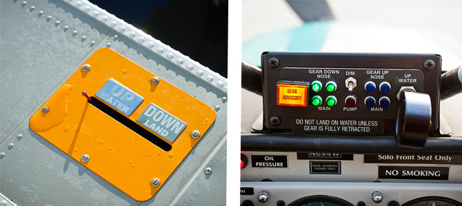 Amphibious Husky Seaplane Indicators and Panel